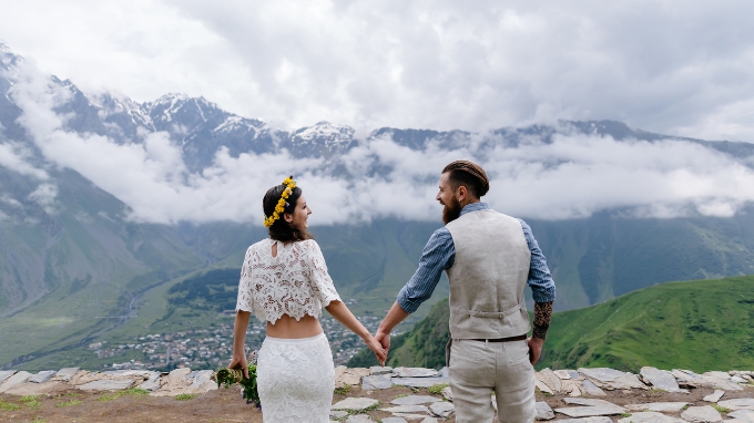 Свадьба в Грузии горы
